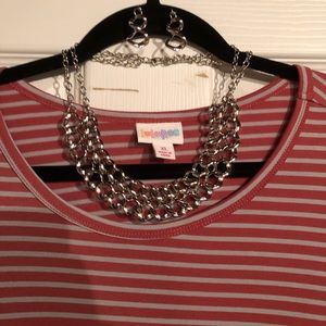 LuLaRoe Carly with necklace and earring set